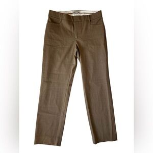 BANANA REPUBLIC ITALIAN FABRIC BROWN WOMENS TROUSERS SIZE 6 WORK OFFICE